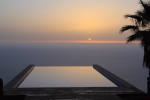 Ferienhaus mit Infinity-Pool